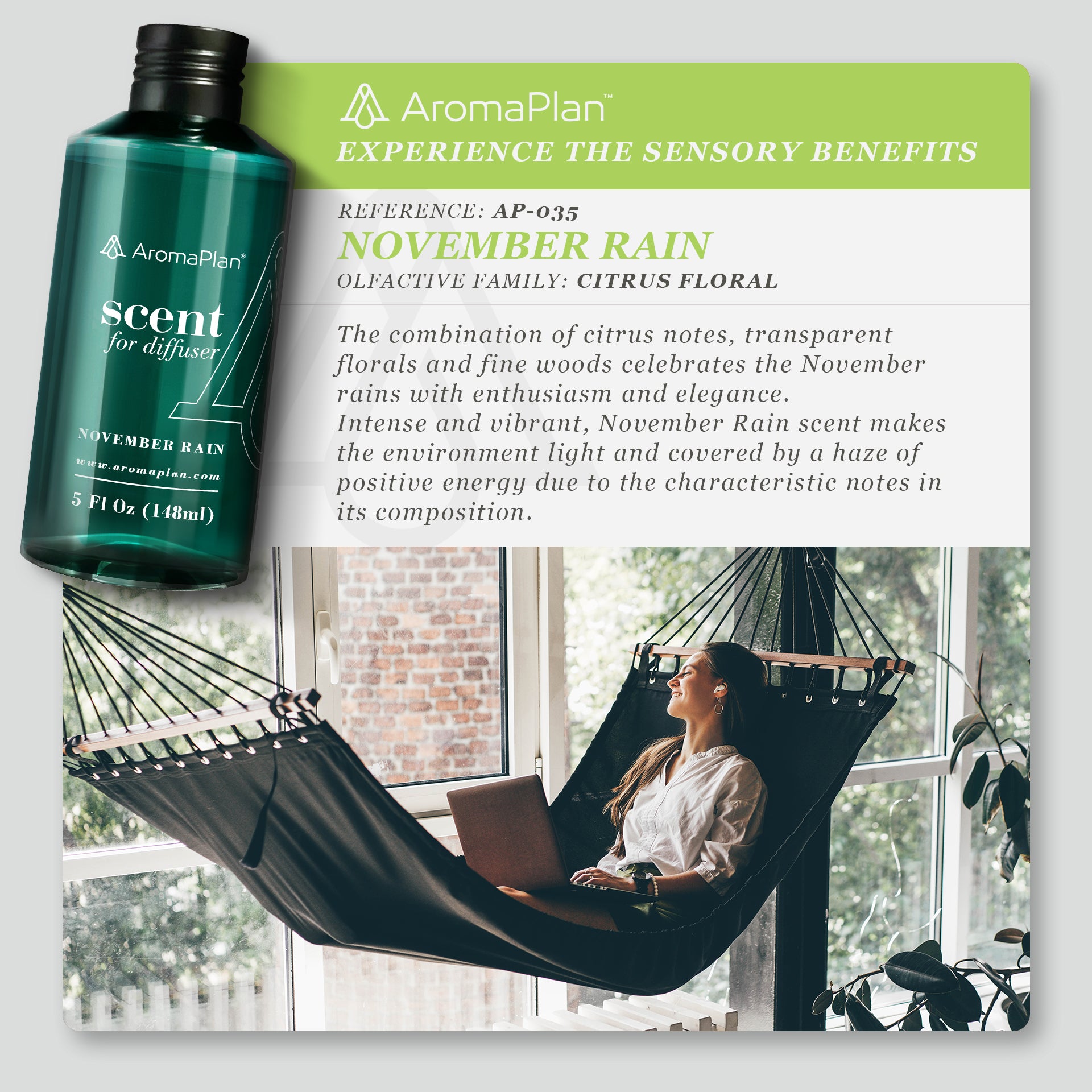 AP035 - Scents November Rain - 5 Fl Oz (148ml)