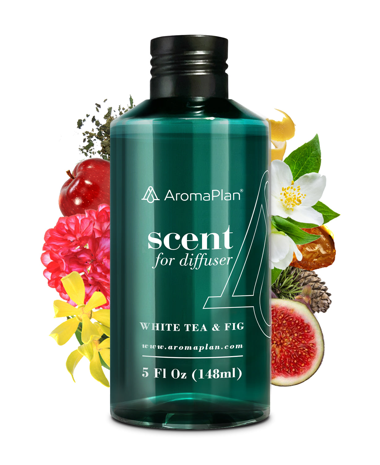 Discover the Scent White Tea & Fig Fragrance - Aroma Oil for Scent Diffusers - Natural & Vegan - Essential Oil Blends for Diffuser - Size: 5 Fl Oz. (148ml)