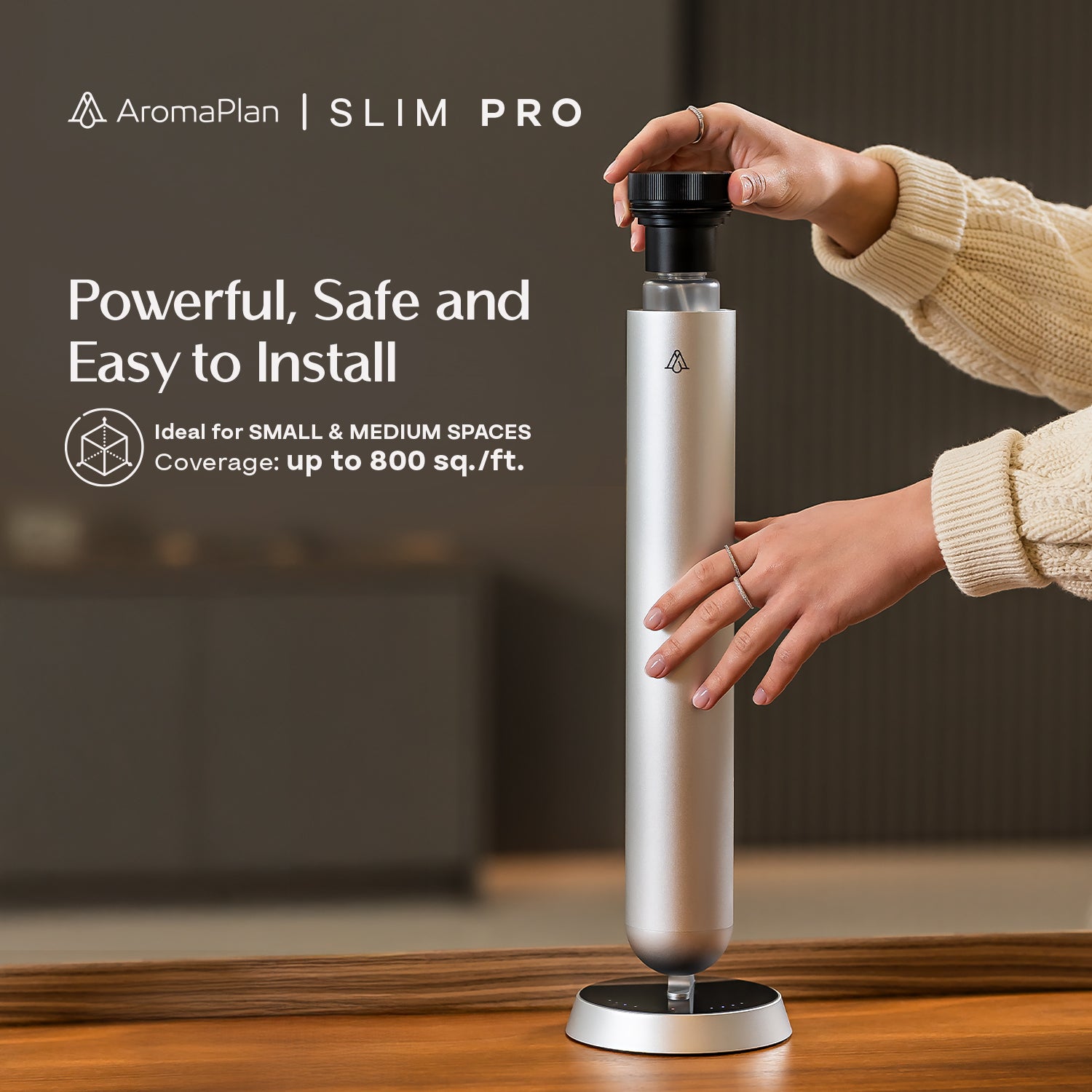 Fragrance Diffuser Slim PRO - Silver | AromaPlan