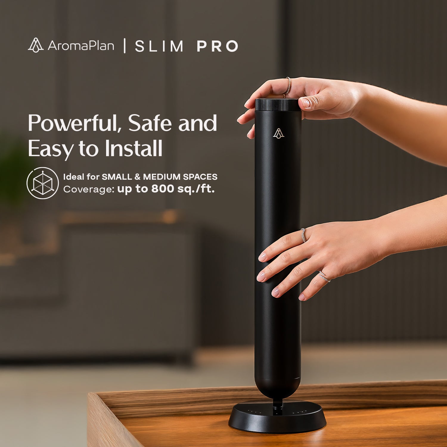 Fragrance Diffuser Slim PRO - Black | AromaPlan