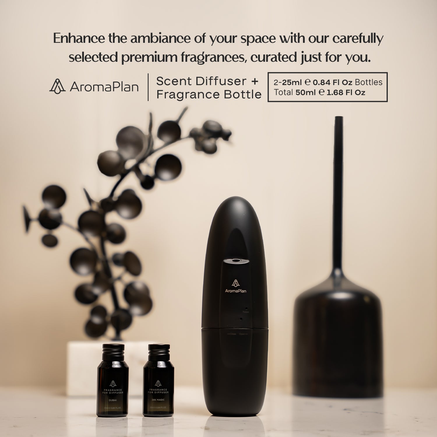 Smart Plug-in Diffuser (Black) - AromaPlan