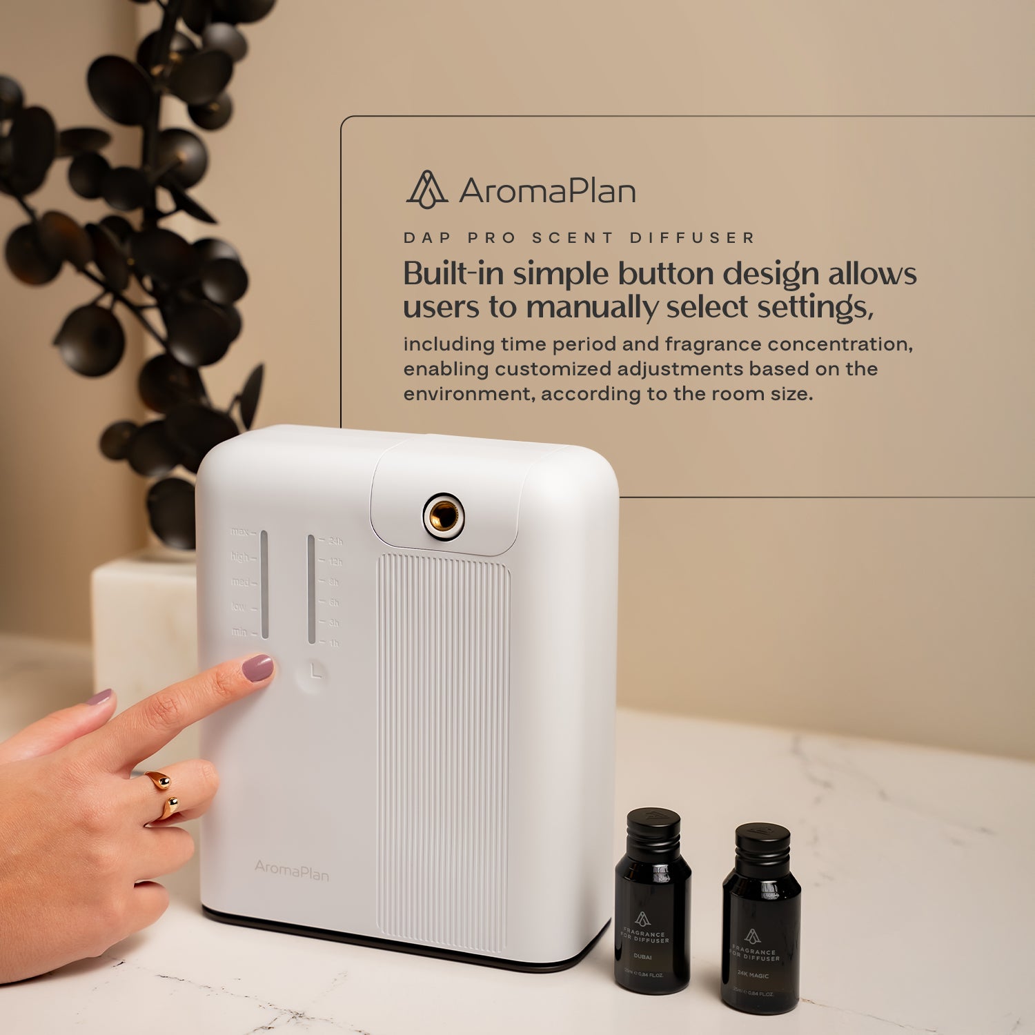 Diffuser Aromplan Pro White + 2 Fragrances - Aromaplan