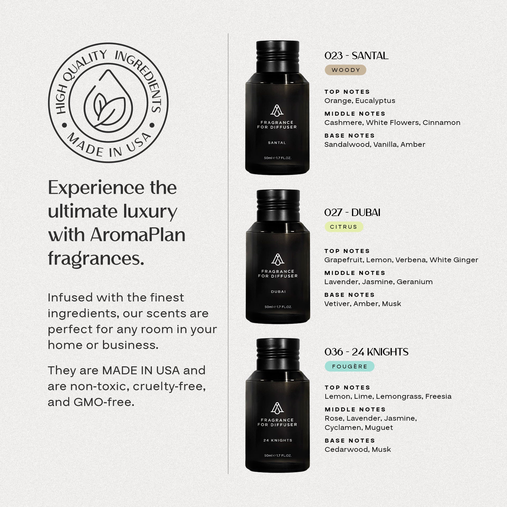 Best Seller Fragrance Trio - Kit 3x45ml - AromaPlan