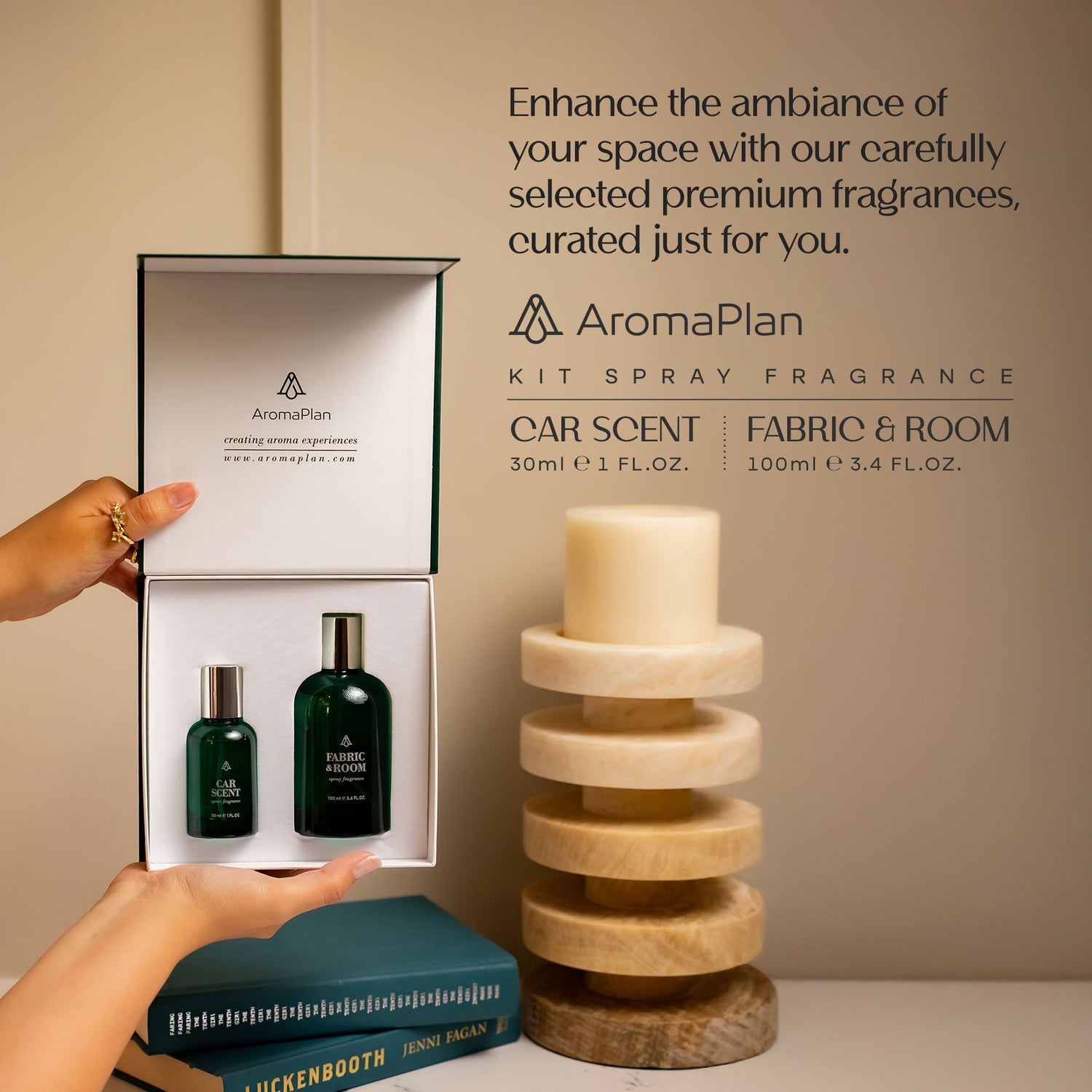 Kit Room & Car Scent Santal  – AromaPlan