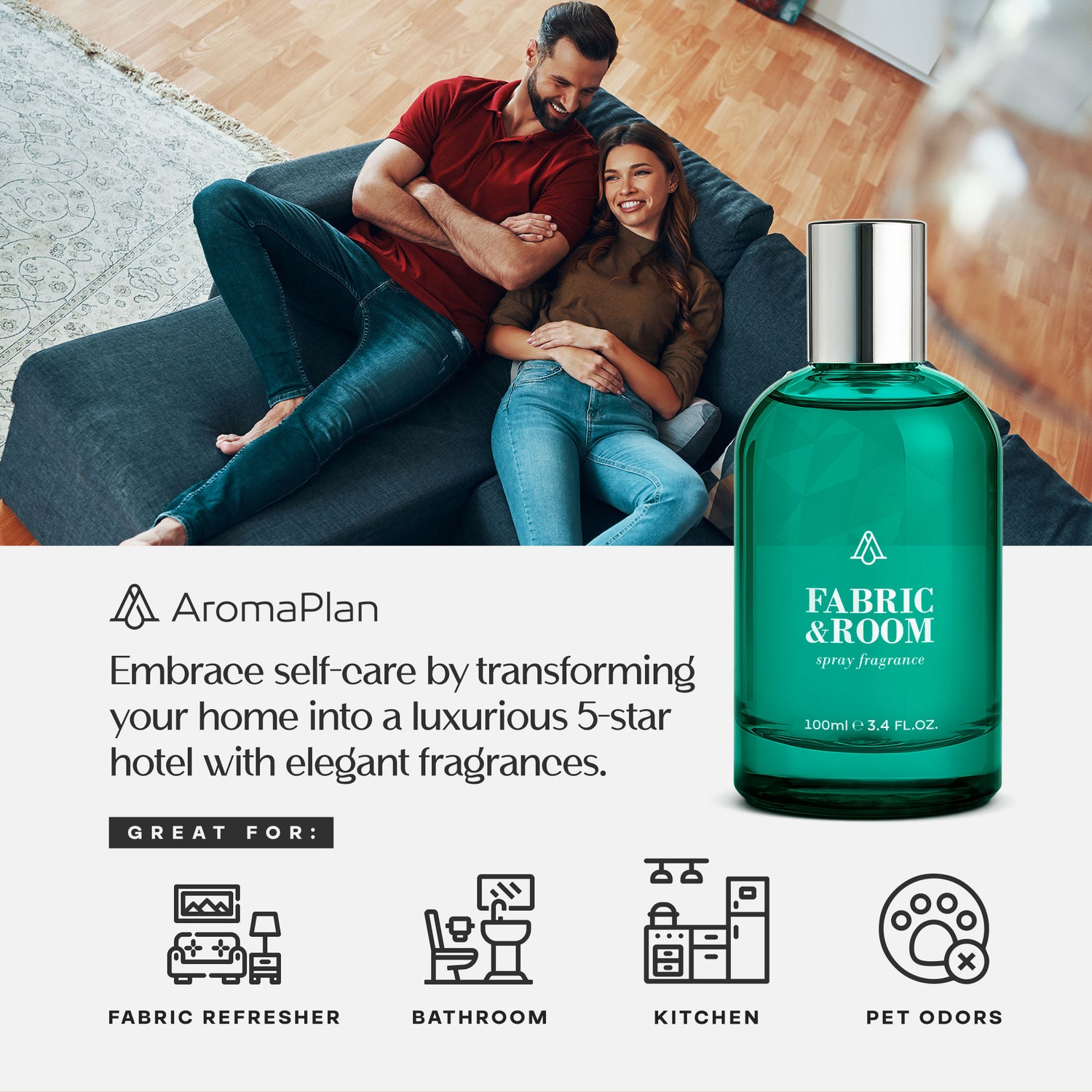 Kit Room & Car Scent Santal  – AromaPlan