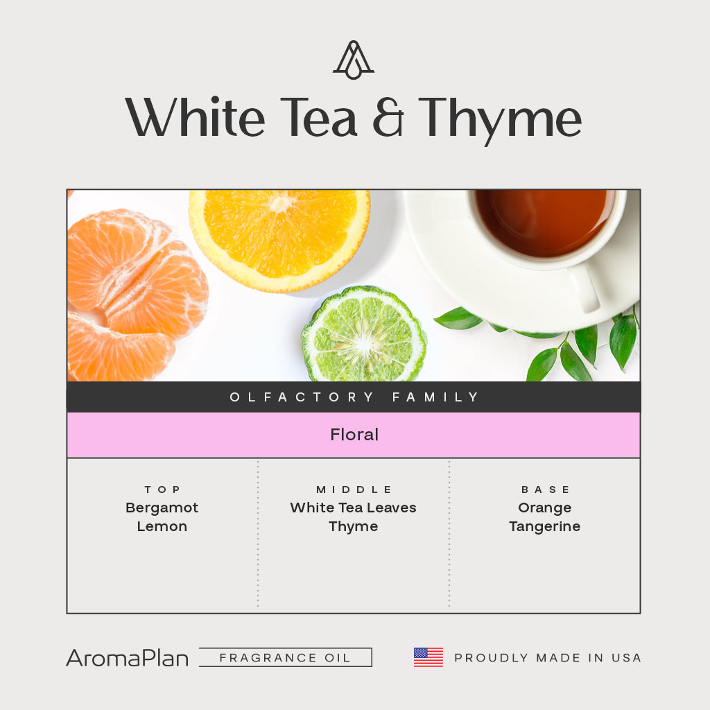 White Tea & Thyme Fragrance AP058 - AromaPlan