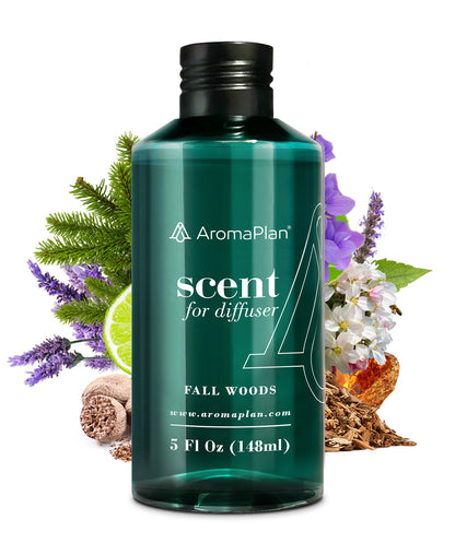 Discover the Scent Fall Woods Fragrance - Aroma Oil for Scent Diffusers - Natural &amp; Vegan - Essential Oil Blends for Diffuser - Size: 5 Fl Oz. (148ml)