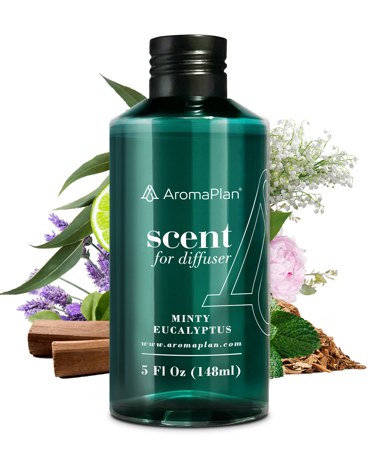 Discover the Scent Minty Eucalyptus Fragrance - Aroma Oil for Scent Diffusers - Natural &amp; Vegan - Essential Oil Blends for Diffuser - Size: 5 Fl Oz. (148ml)