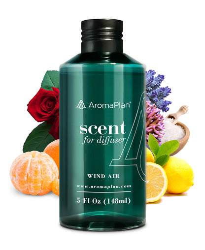 Discover the Scent Wind Air essence is inspired by &quot;Osklen Brazil&quot;. Fragrance - Aroma Oil for Scent Diffusers - Natural &amp; Vegan - Essential Oil Blends for Diffuser - Size: 5 Fl Oz. (148ml)