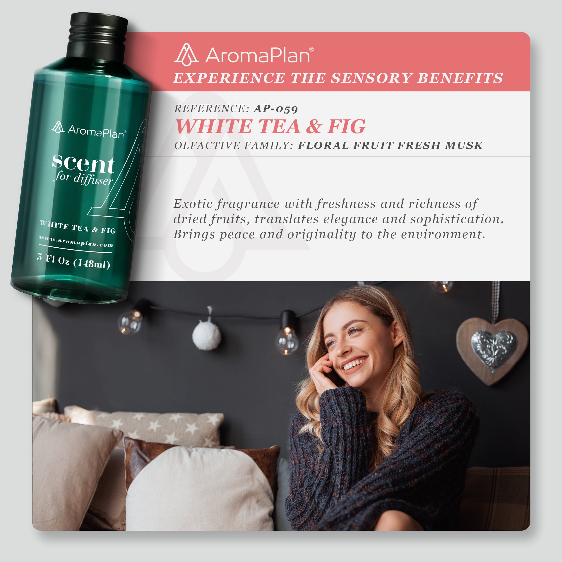 AP059 - Scents White Tea &amp; Fig - 5 Fl Oz (148ml)