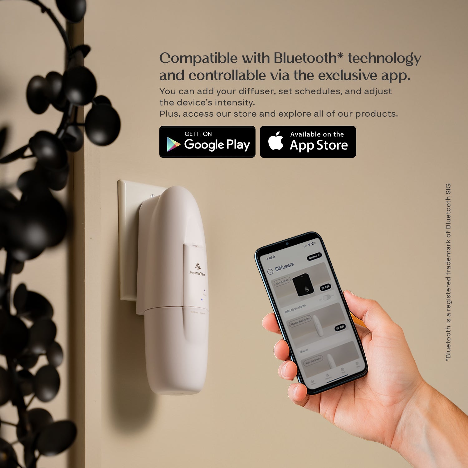 Smart Plug-in Diffuser (White)