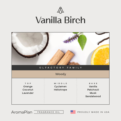 Vanilla Birch Fragrance AP047 - AromaPlan