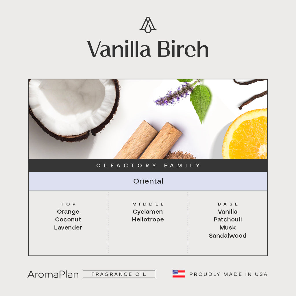Vanilla Birch Fragrance AP047 - AromaPlan