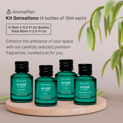 Kit Sensations - 4 Fragrance Dropper Bottles (15ml each)