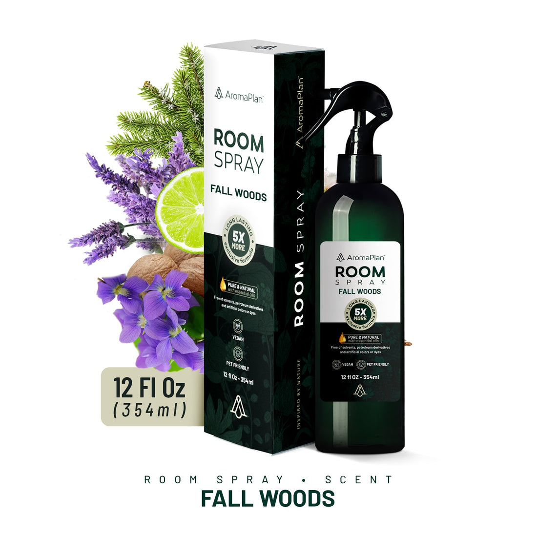 🎁 Discontinued AROMAPLAN - ROOM SPRAY - PILLOW MIST - FALL WOODS - CARPET/ROOM - FRESHENER SPRAY 12 FL OZ (354ml) (100% off)